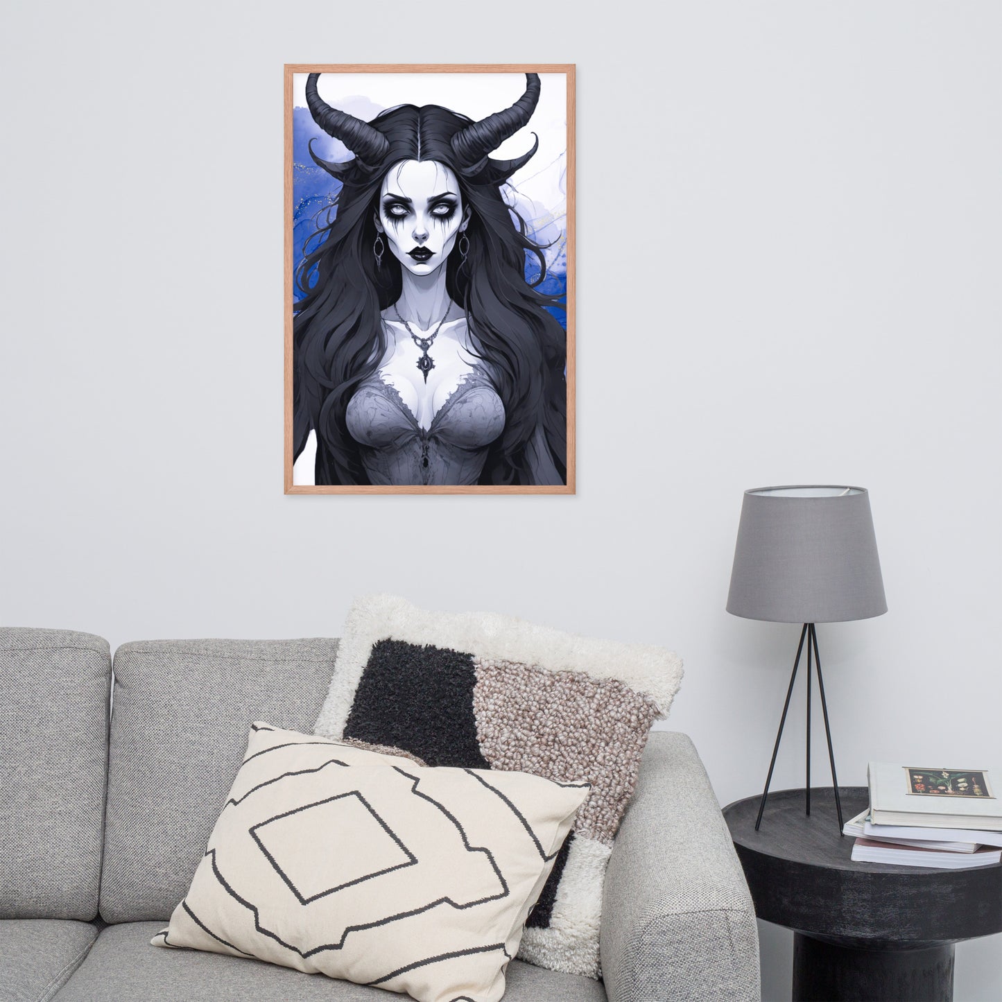 BW Marble V17 Framed Poster