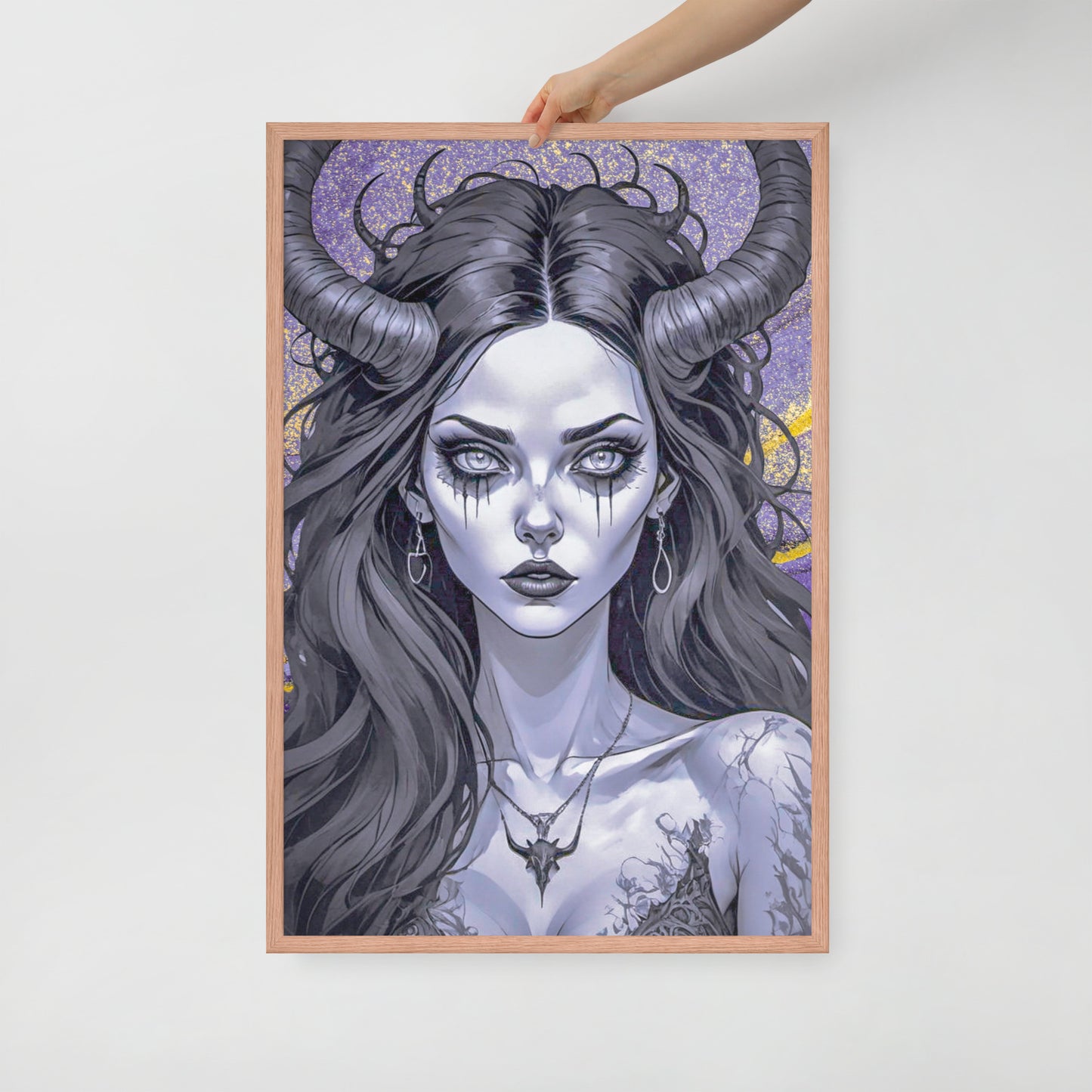 BW Marble V1 Framed Poster