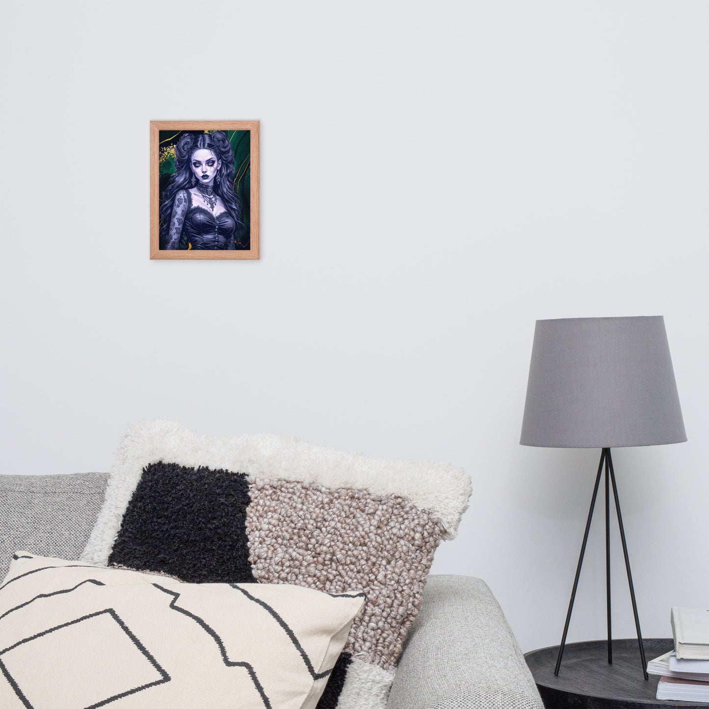 BW Marble V30 Framed Poster