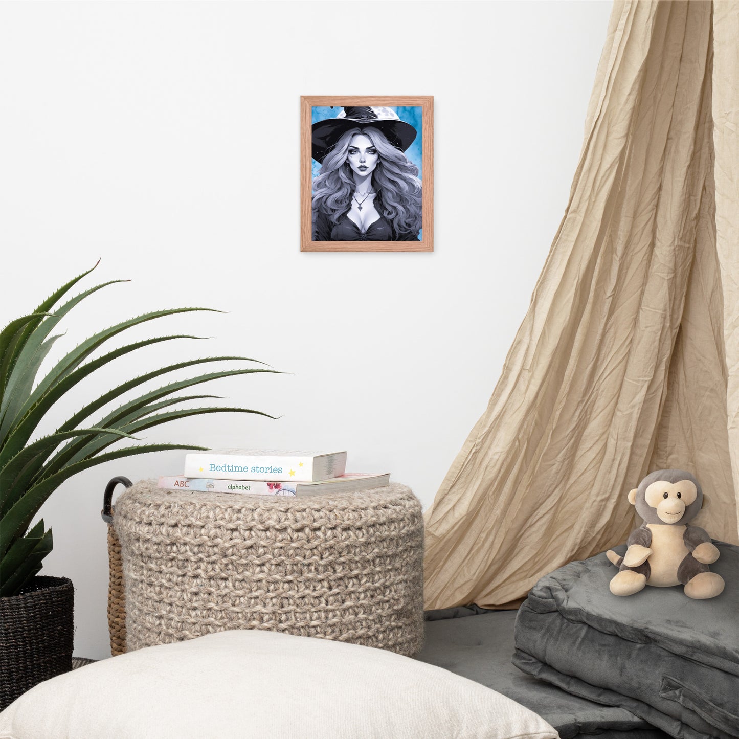 BW Marble V19 Framed Poster
