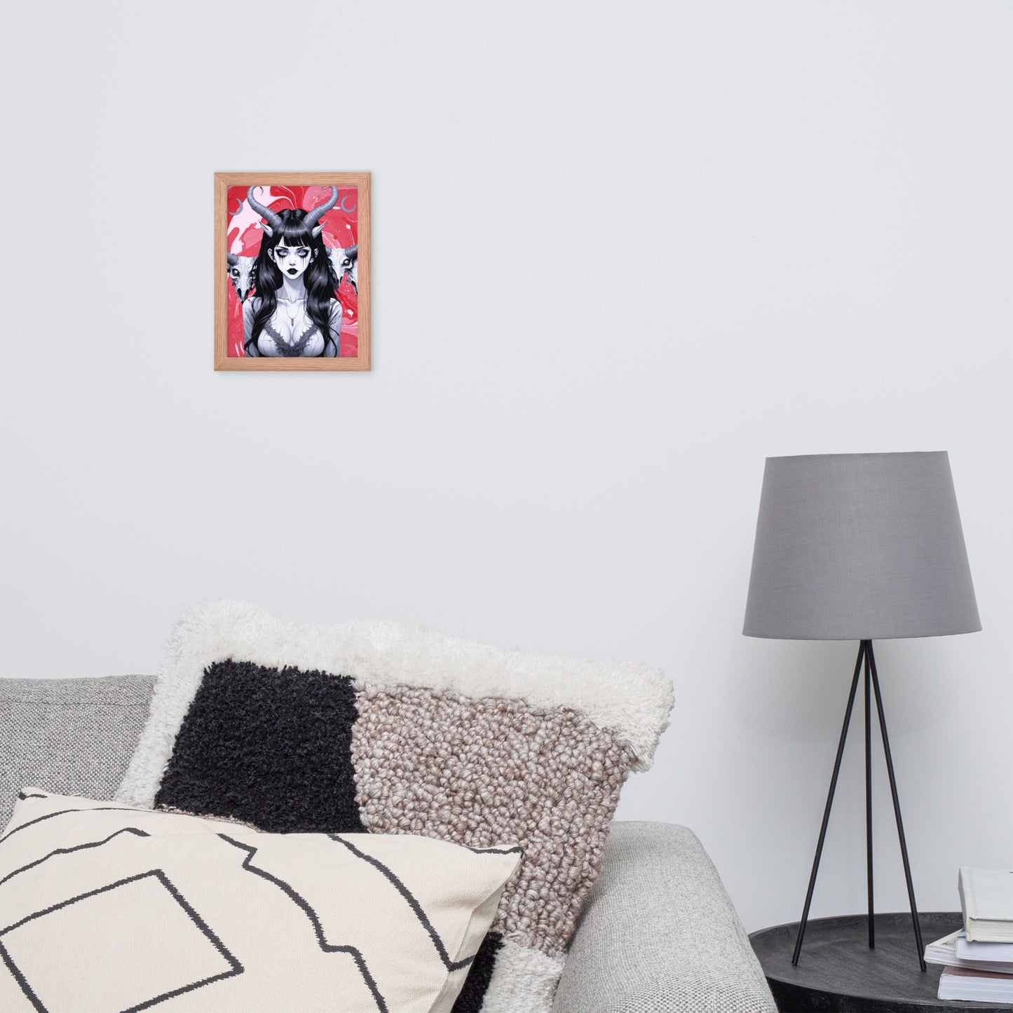 BW Marble V18 Framed Poster