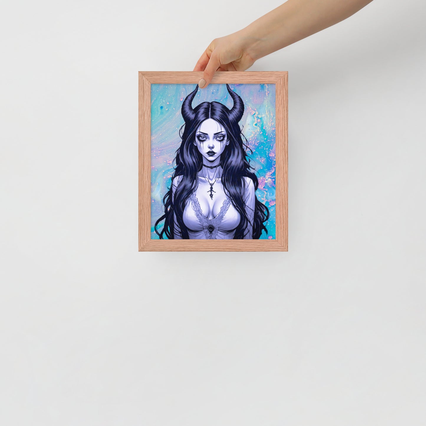 BW Marble V4 Framed Poster