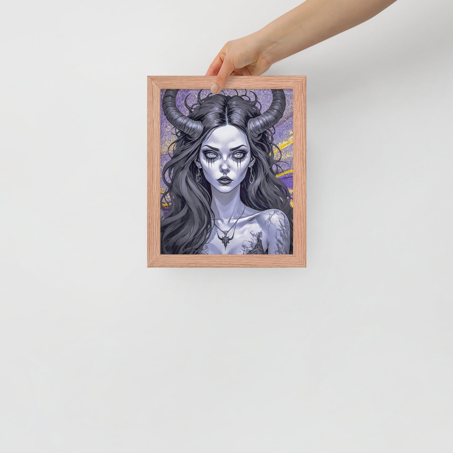 BW Marble V1 Framed Poster