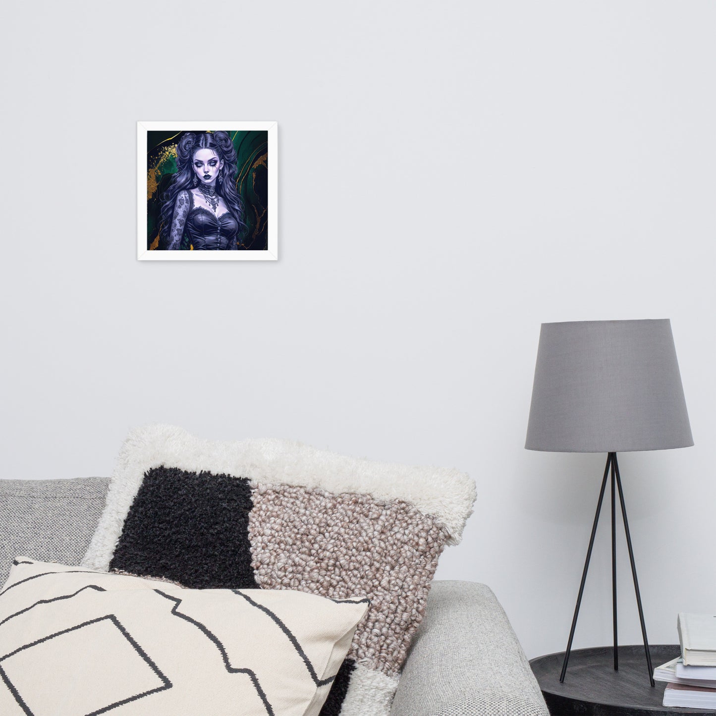 BW Marble V30 Framed Poster