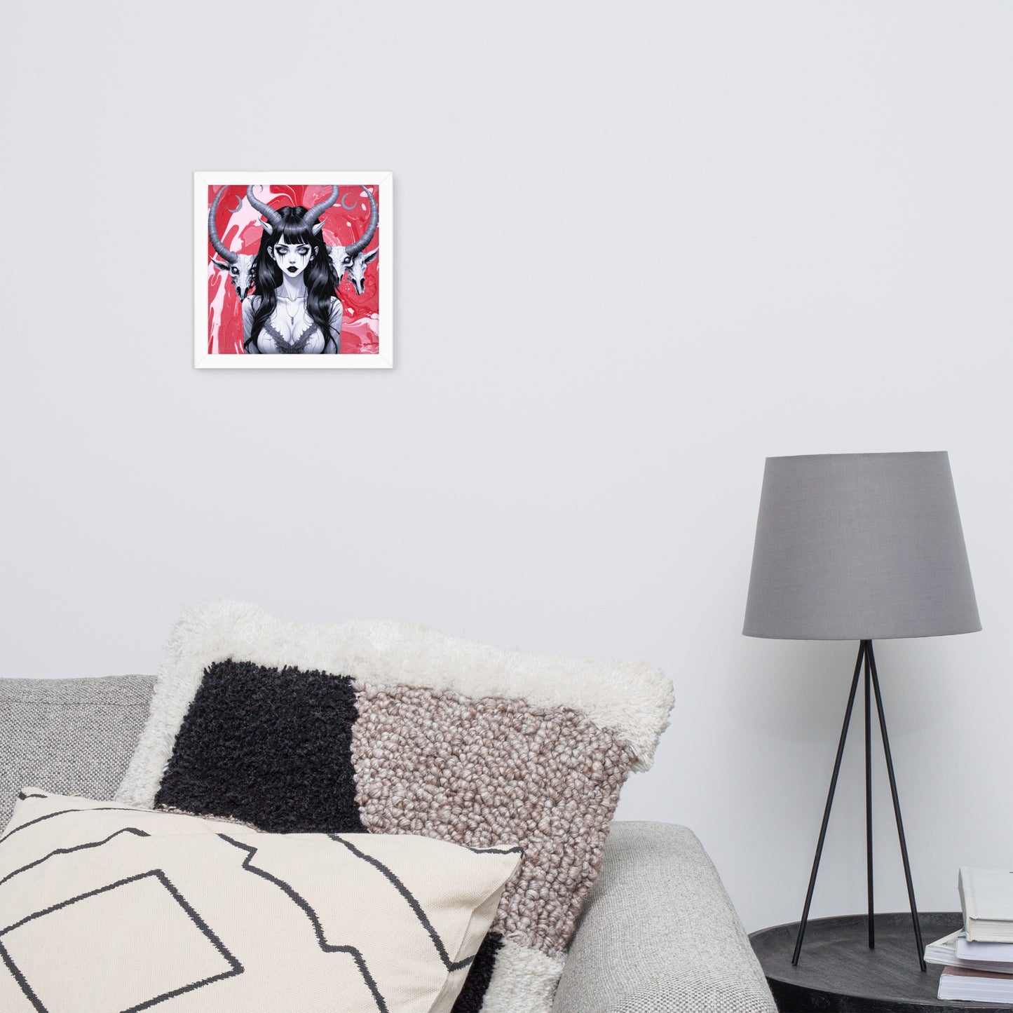 BW Marble V18 Framed Poster