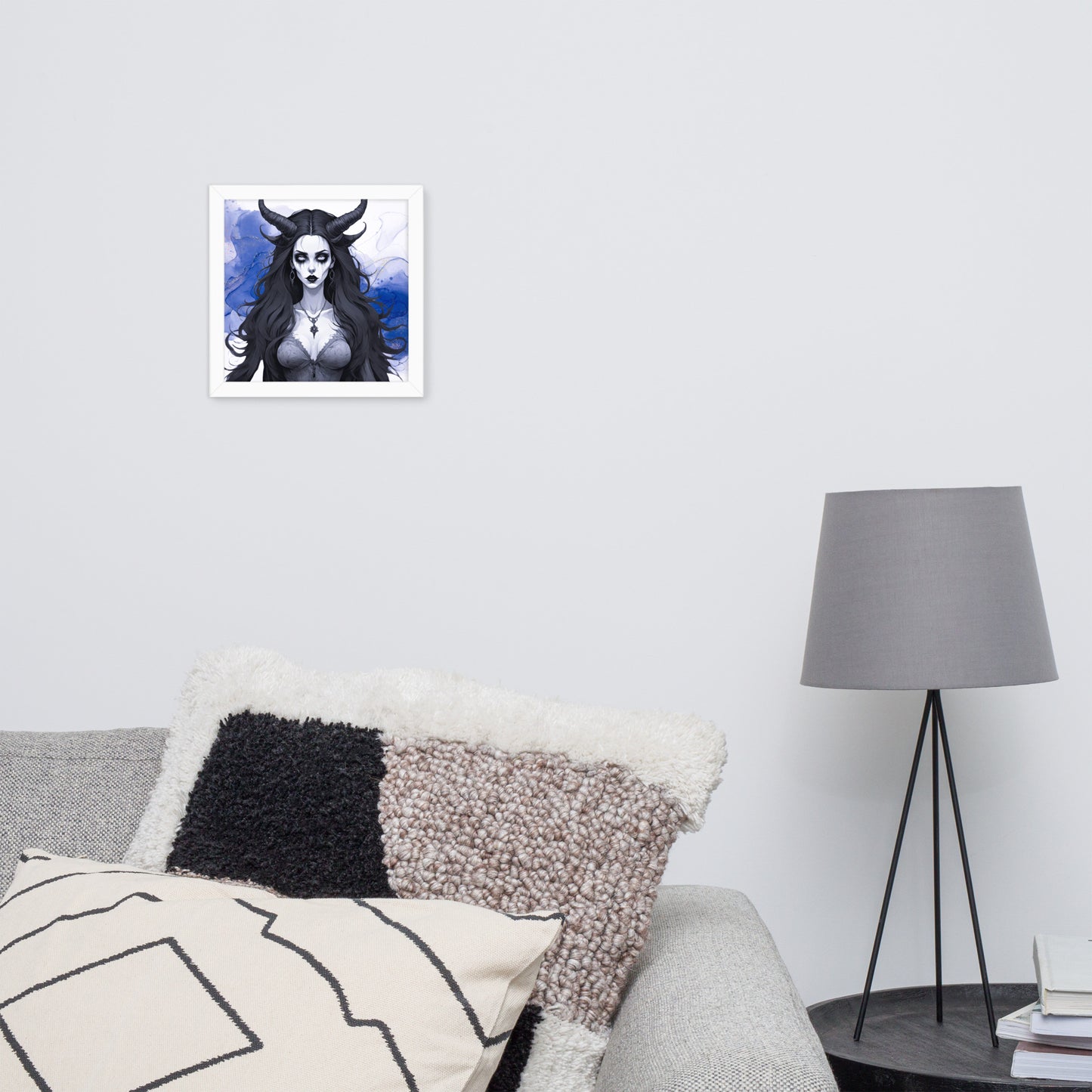 BW Marble V17 Framed Poster