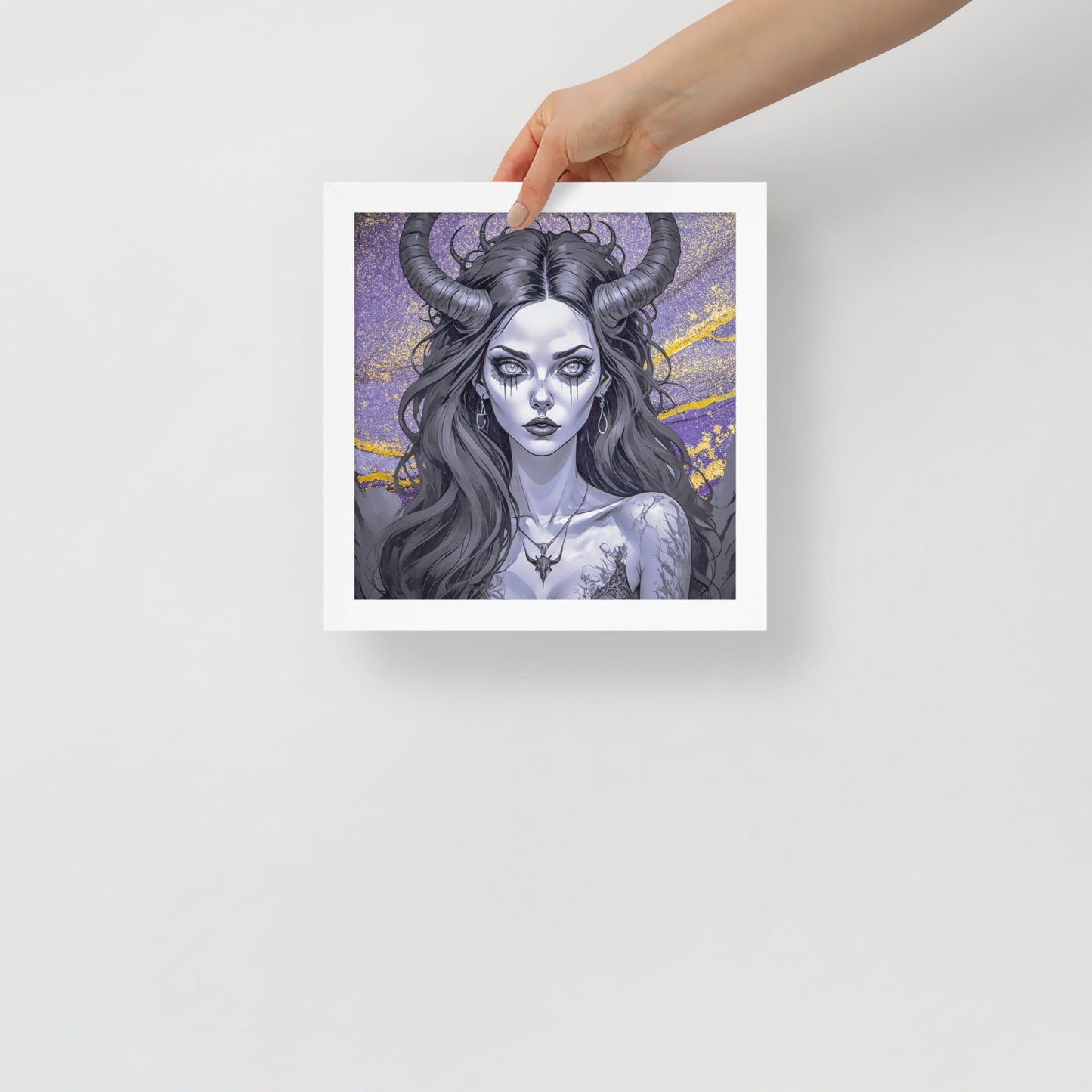 BW Marble V1 Framed Poster