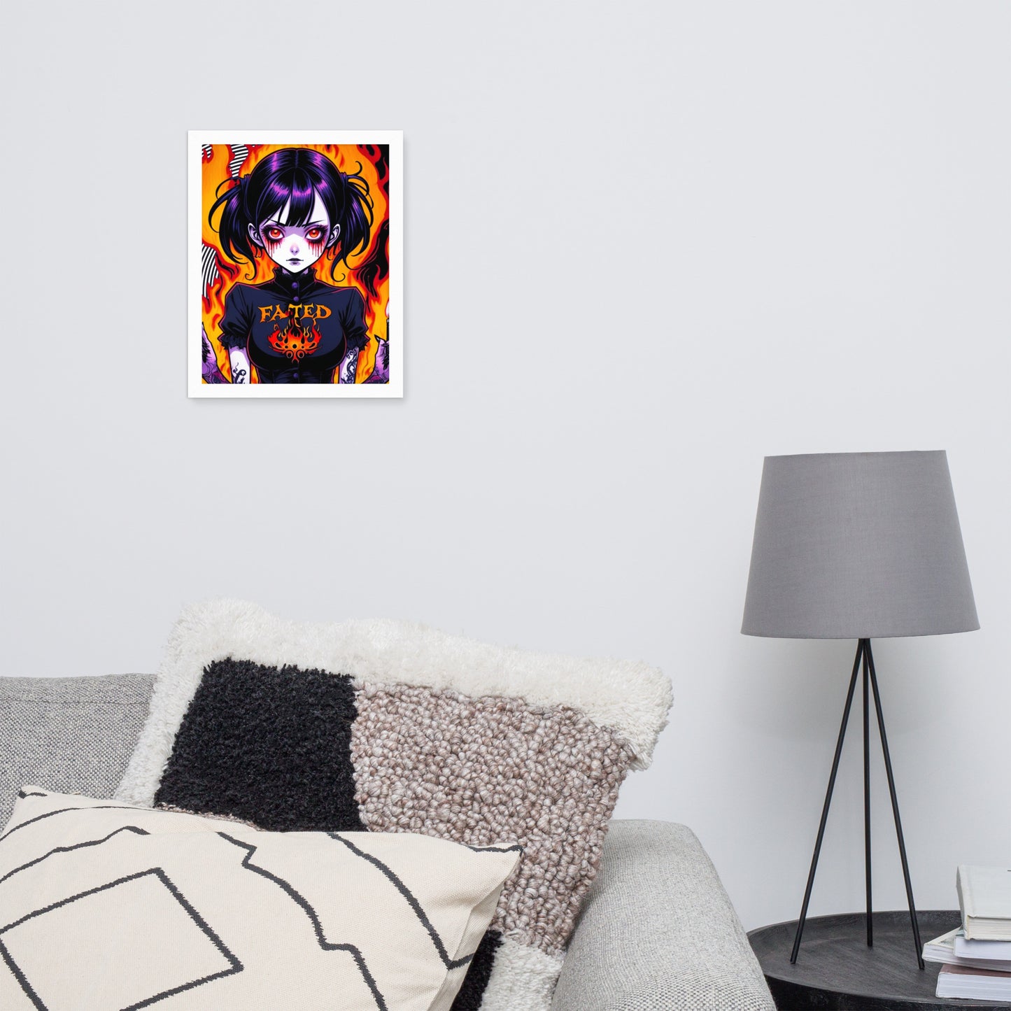 Spiral Fated For The Flames Framed Poster