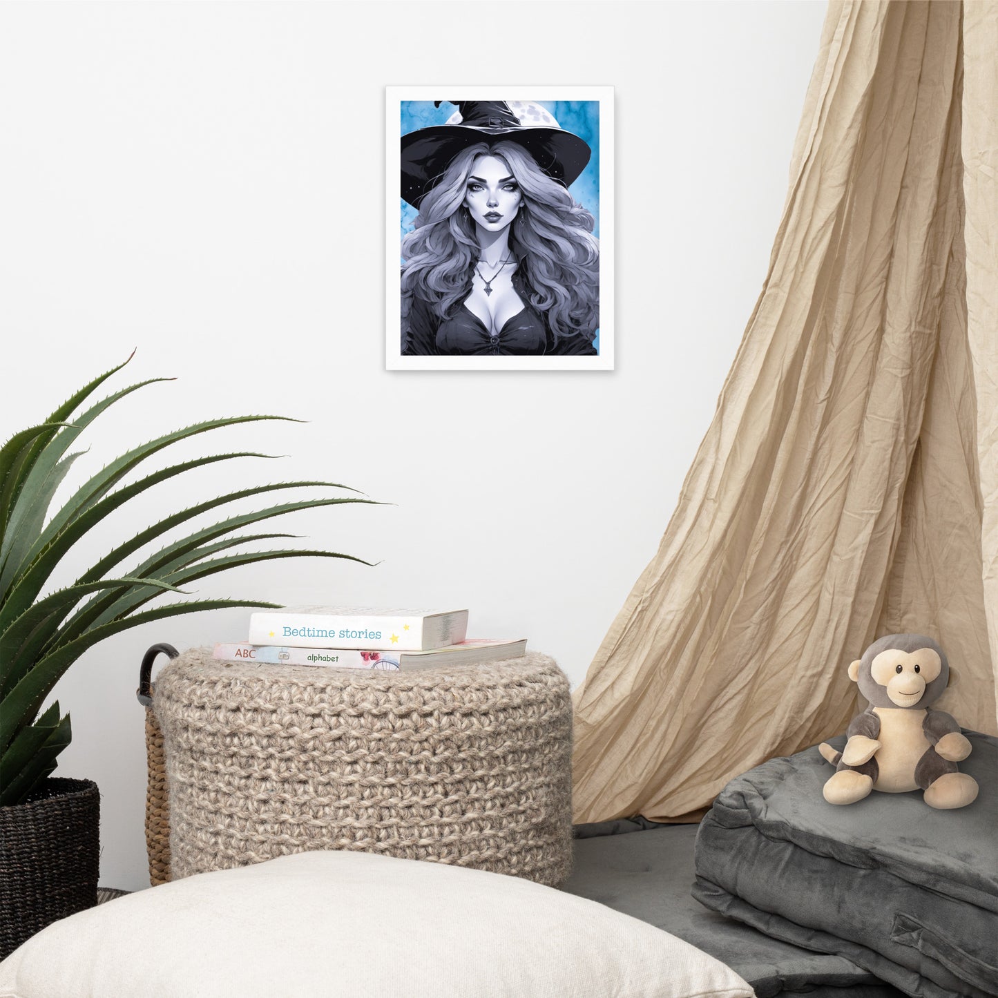 BW Marble V19 Framed Poster