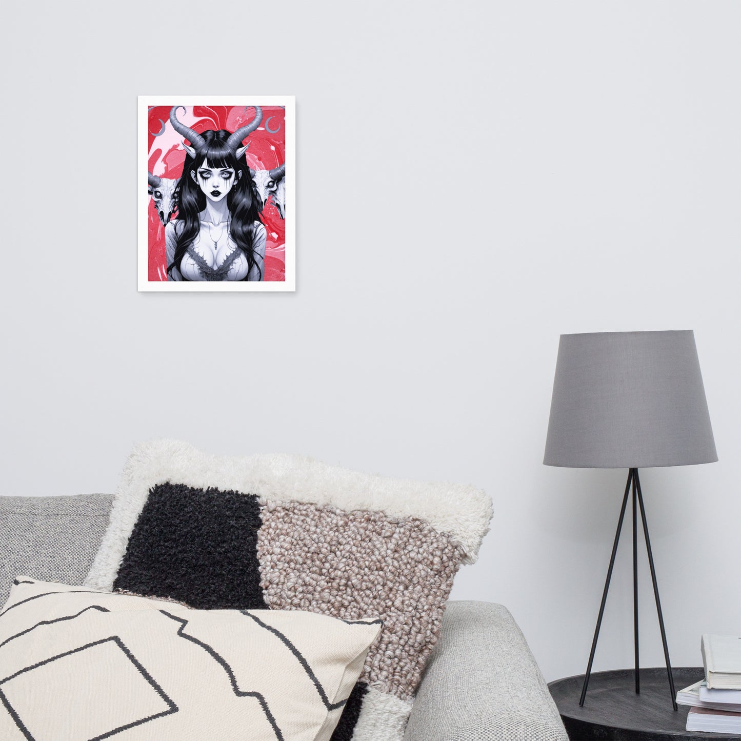 BW Marble V18 Framed Poster