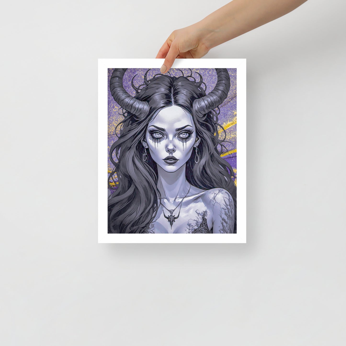 BW Marble V1 Framed Poster