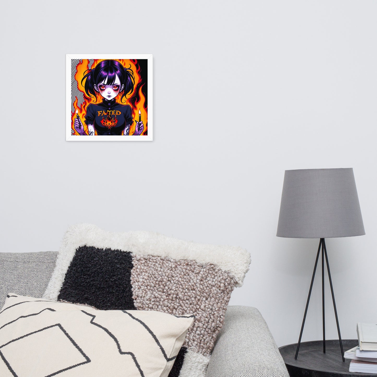Spiral Fated For The Flames Framed Poster