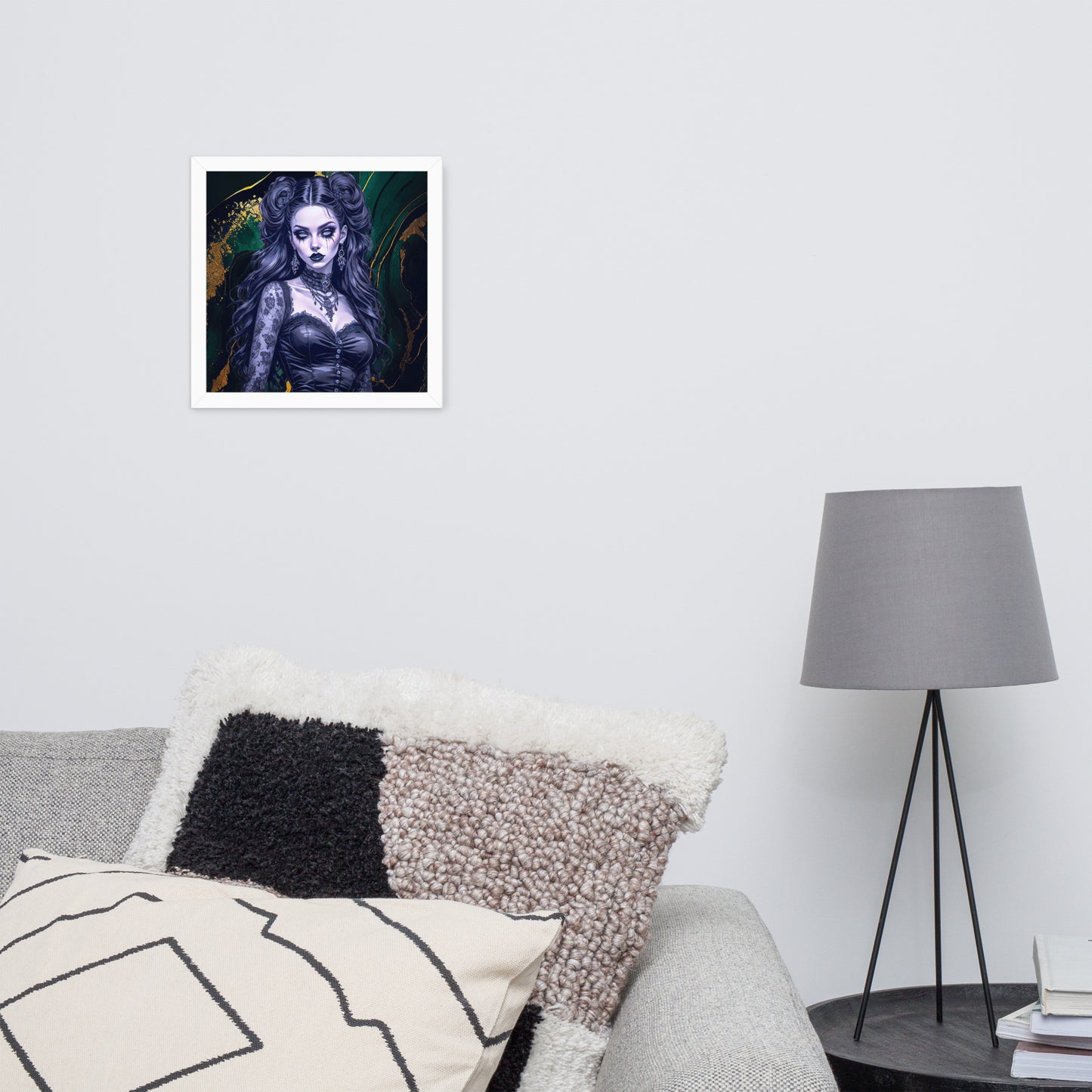 BW Marble V30 Framed Poster