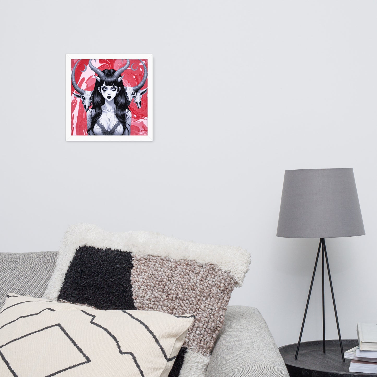 BW Marble V18 Framed Poster