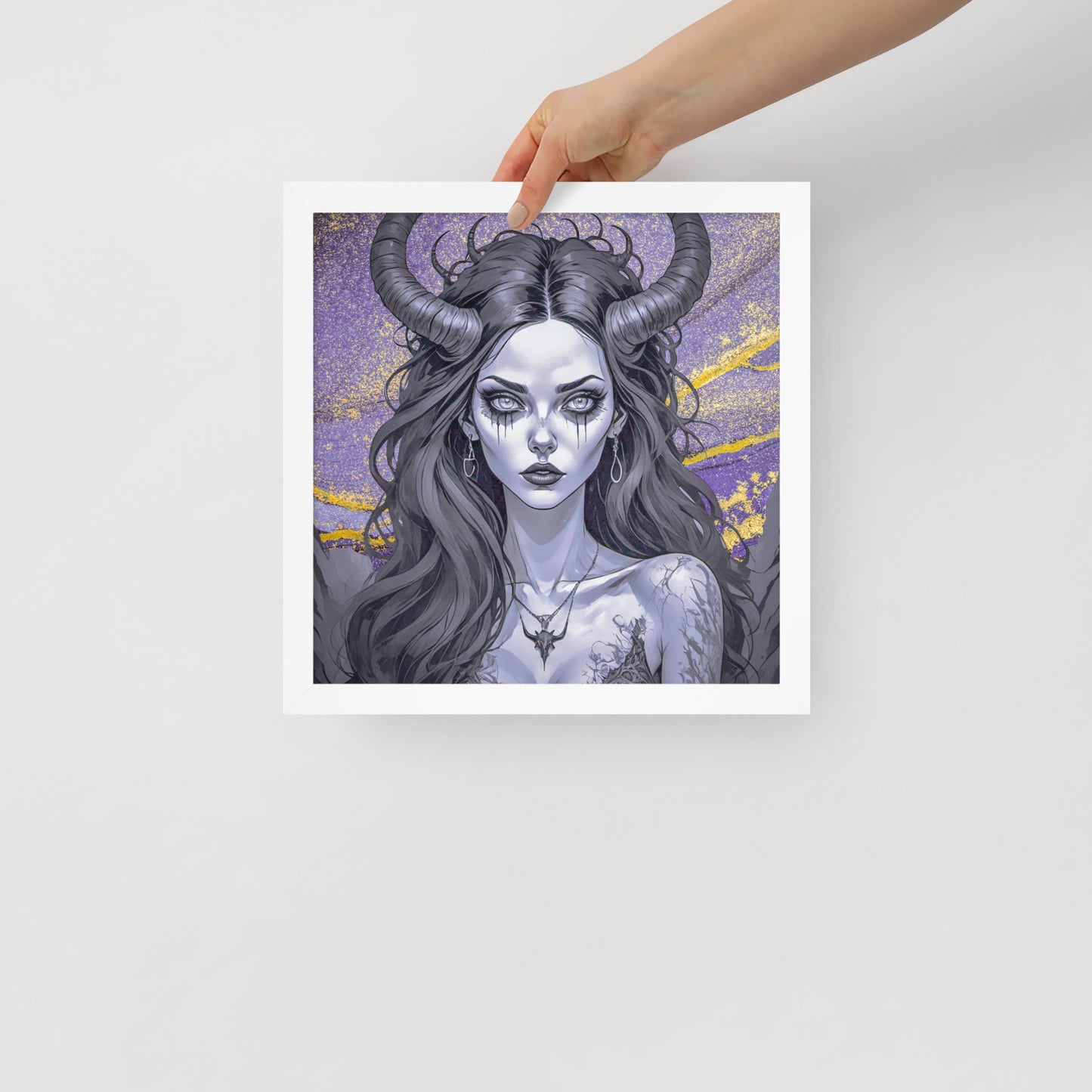 BW Marble V1 Framed Poster