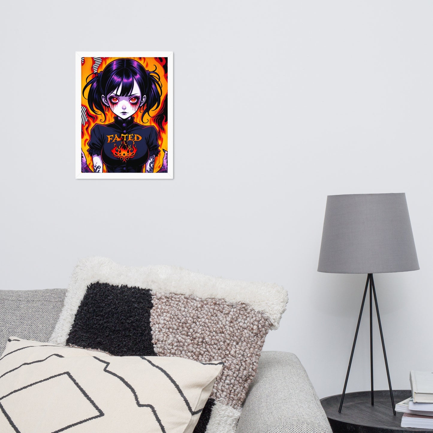 Spiral Fated For The Flames Framed Poster