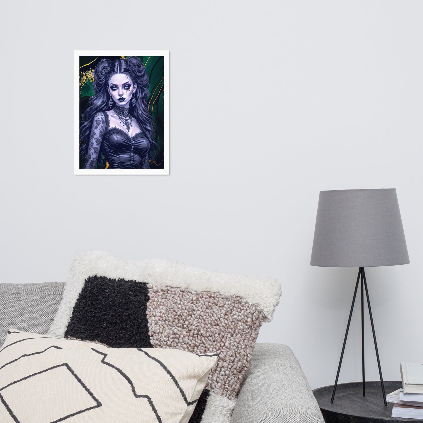 BW Marble V30 Framed Poster