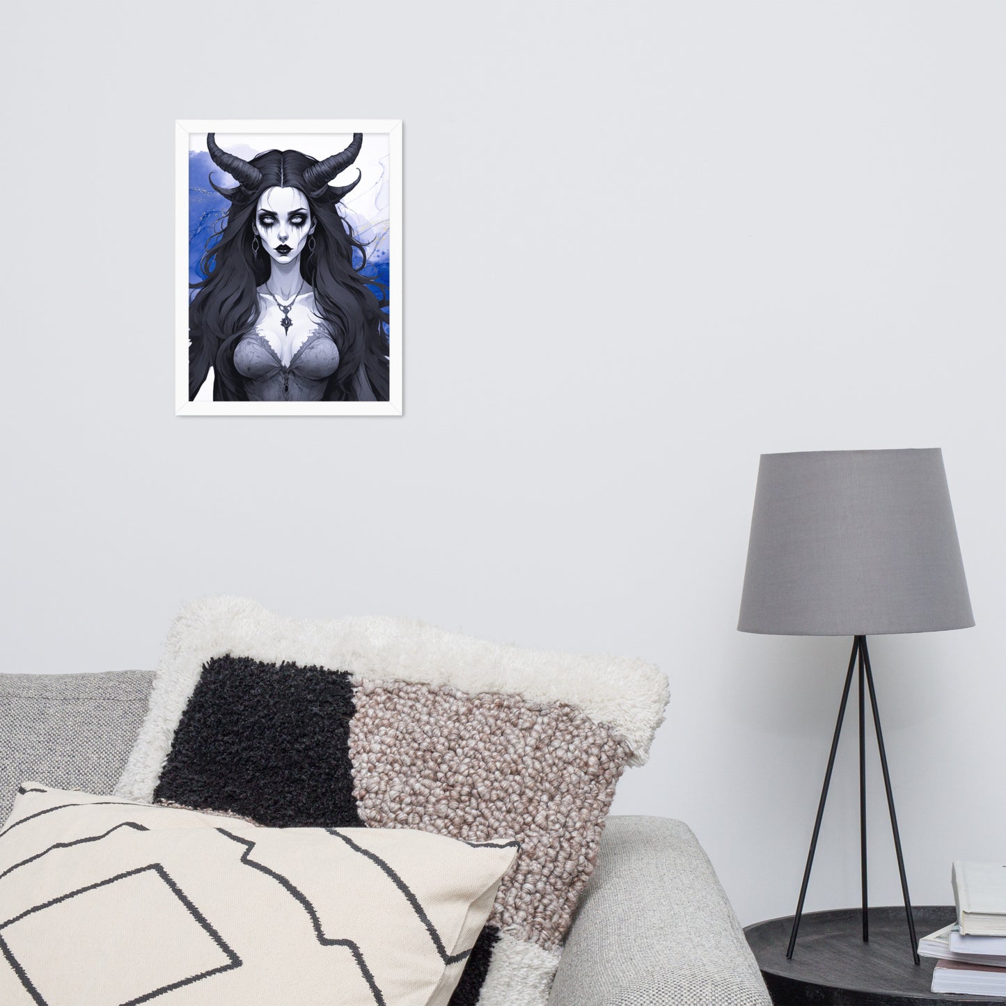BW Marble V17 Framed Poster