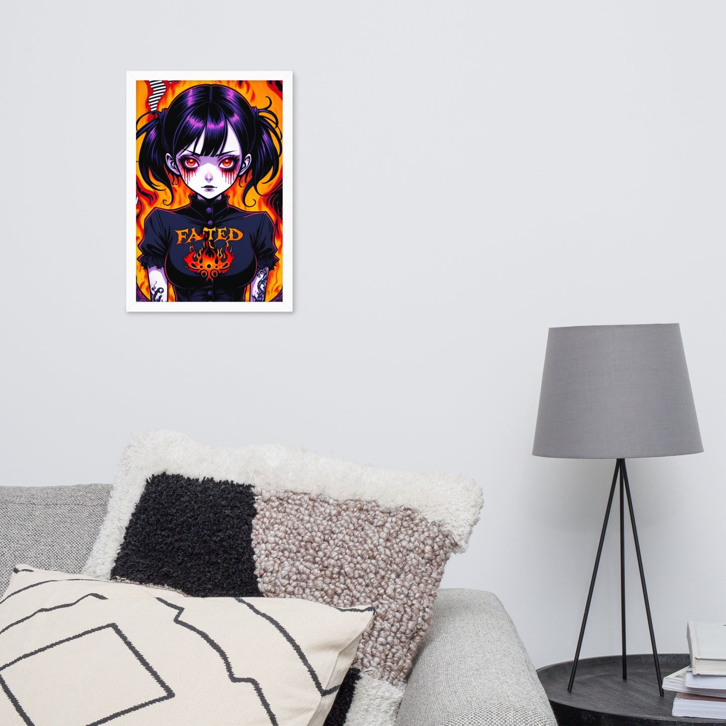 Spiral Fated For The Flames Framed Poster