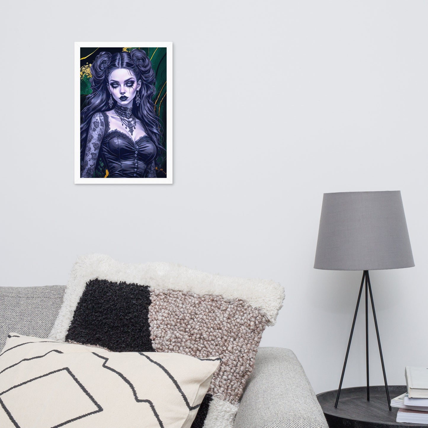 BW Marble V30 Framed Poster