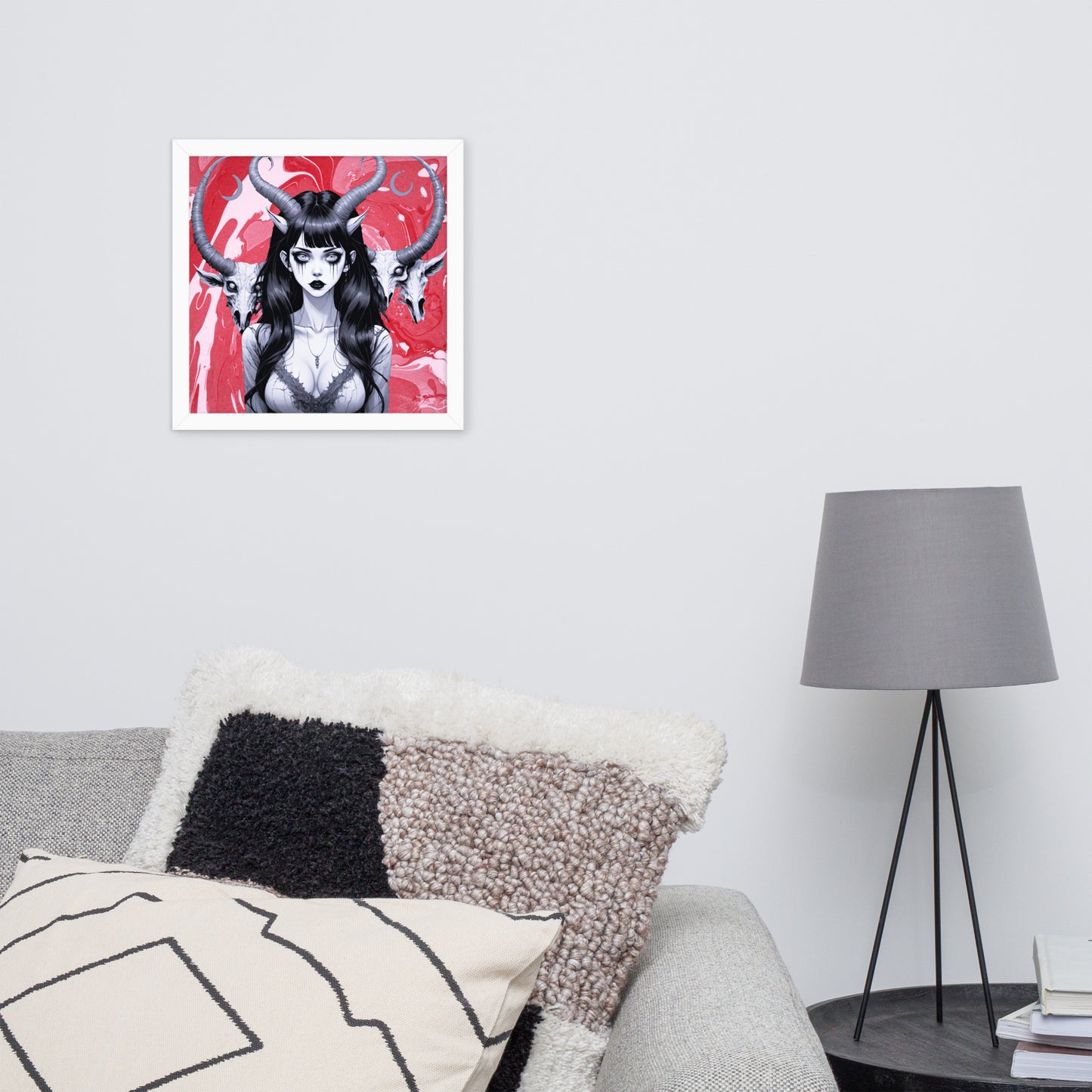 BW Marble V18 Framed Poster