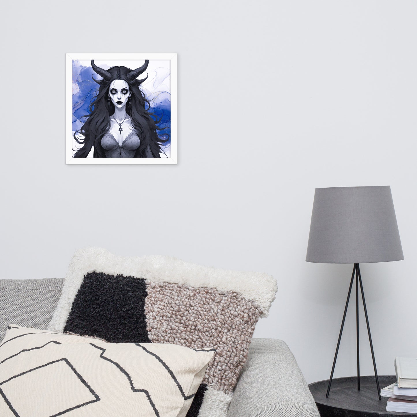 BW Marble V17 Framed Poster
