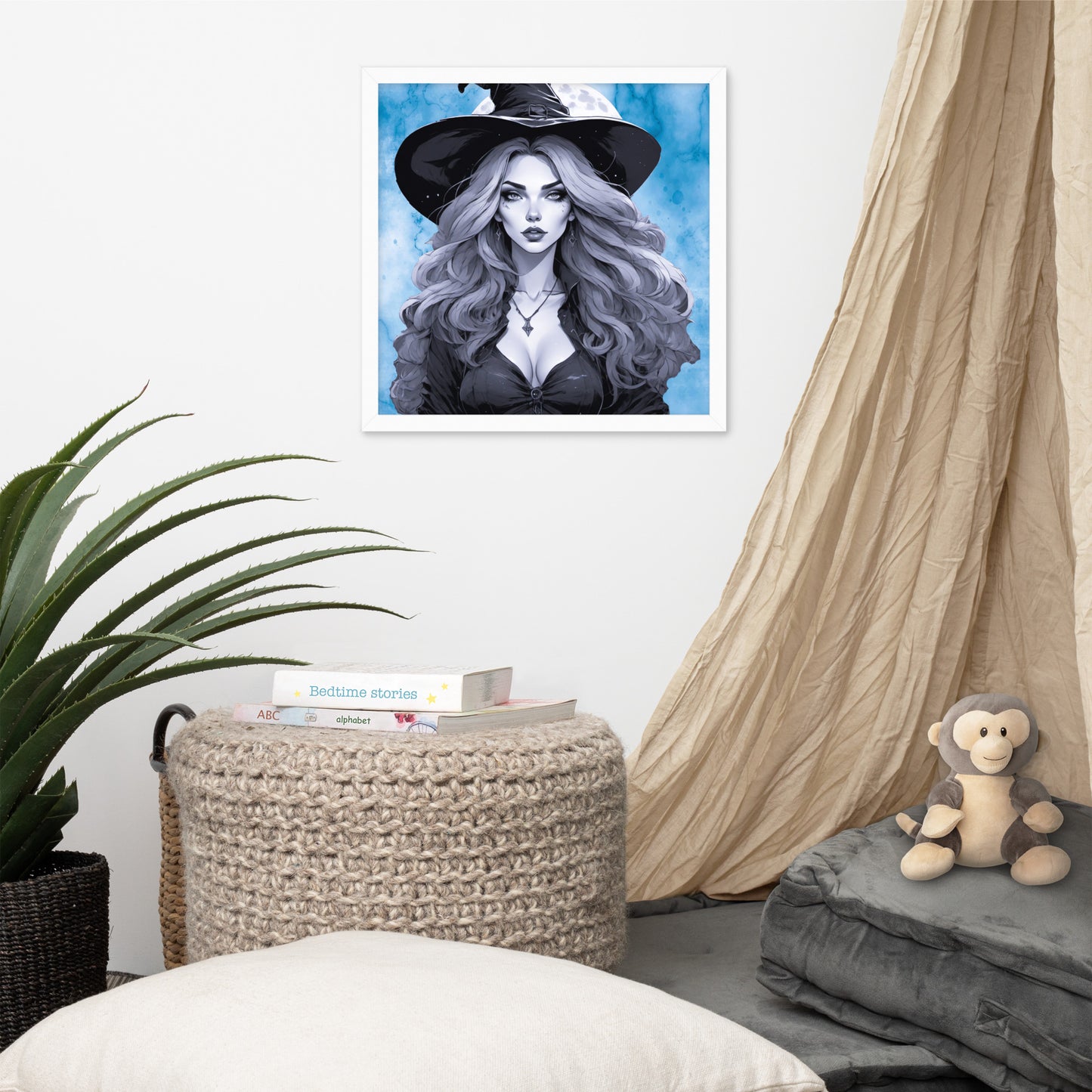 BW Marble V19 Framed Poster