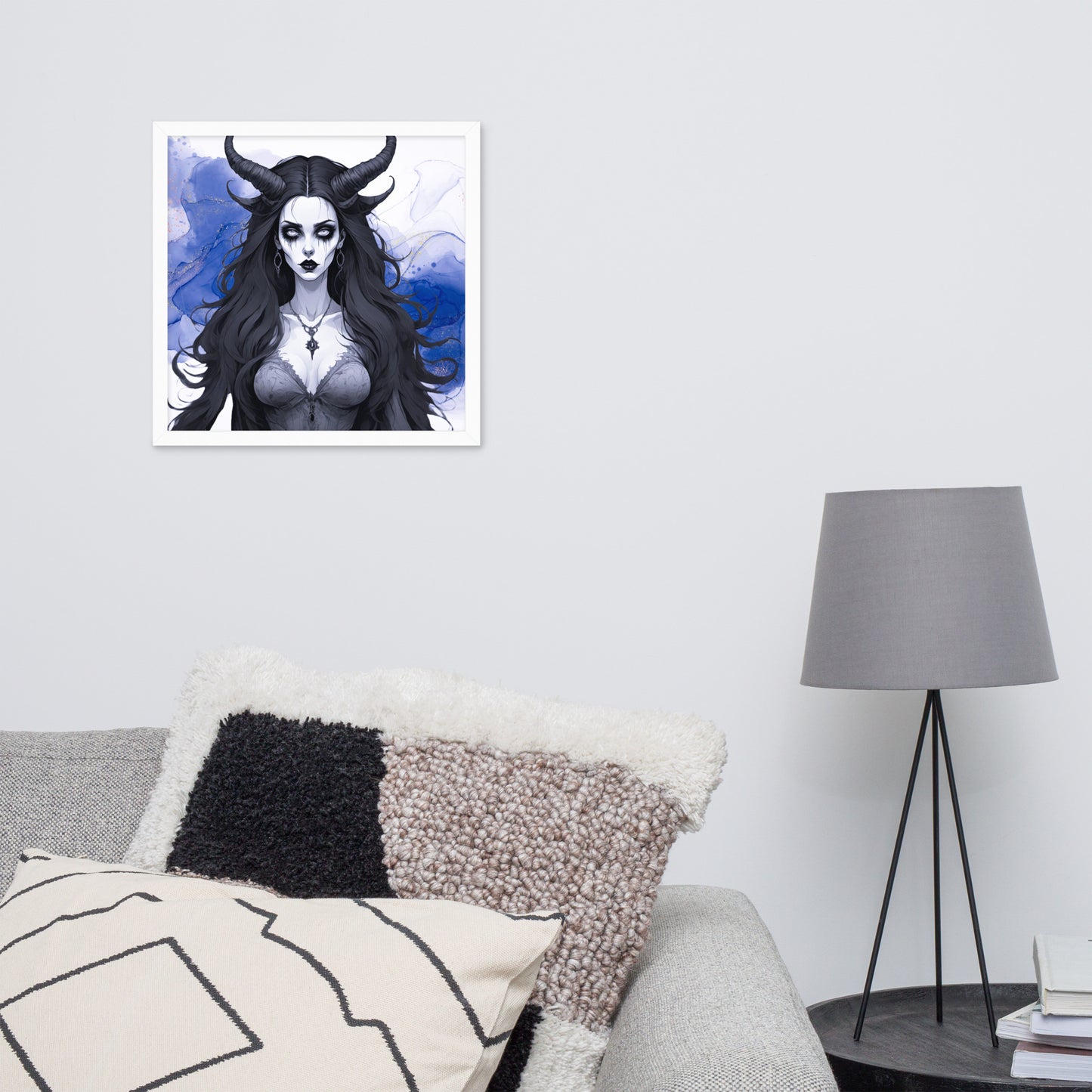 BW Marble V17 Framed Poster