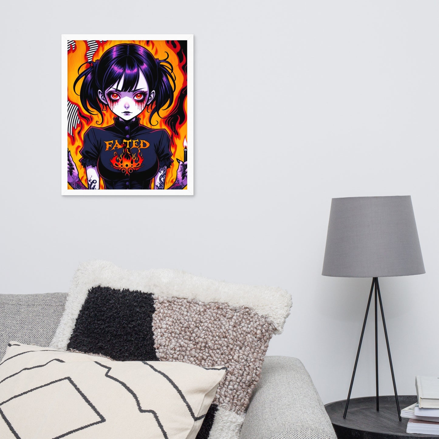 Spiral Fated For The Flames Framed Poster