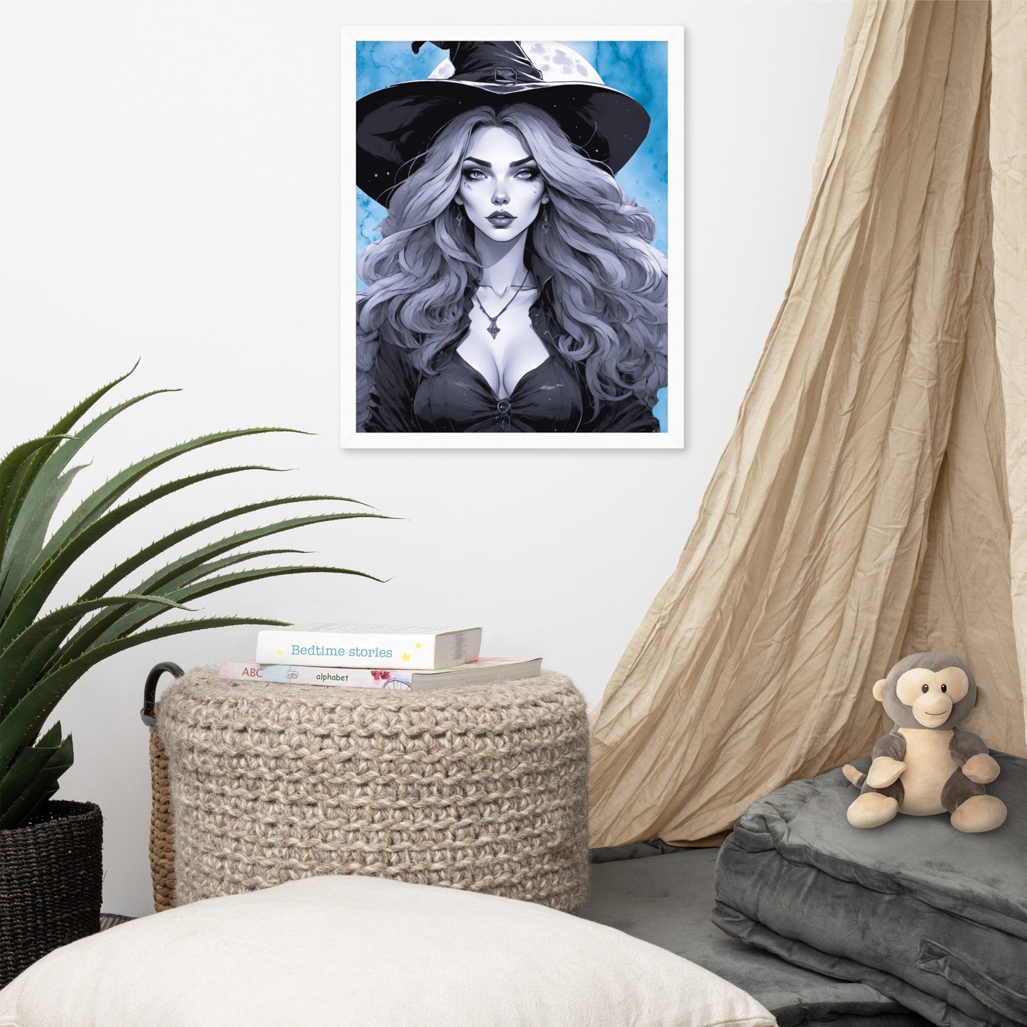 BW Marble V19 Framed Poster