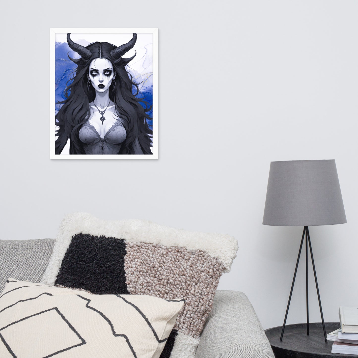 BW Marble V17 Framed Poster