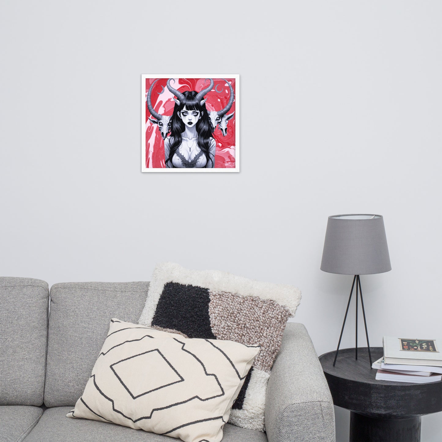 BW Marble V18 Framed Poster