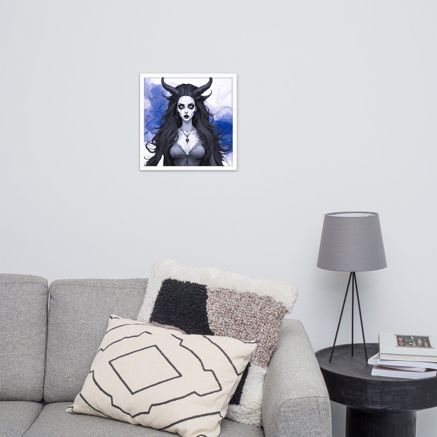 BW Marble V17 Framed Poster