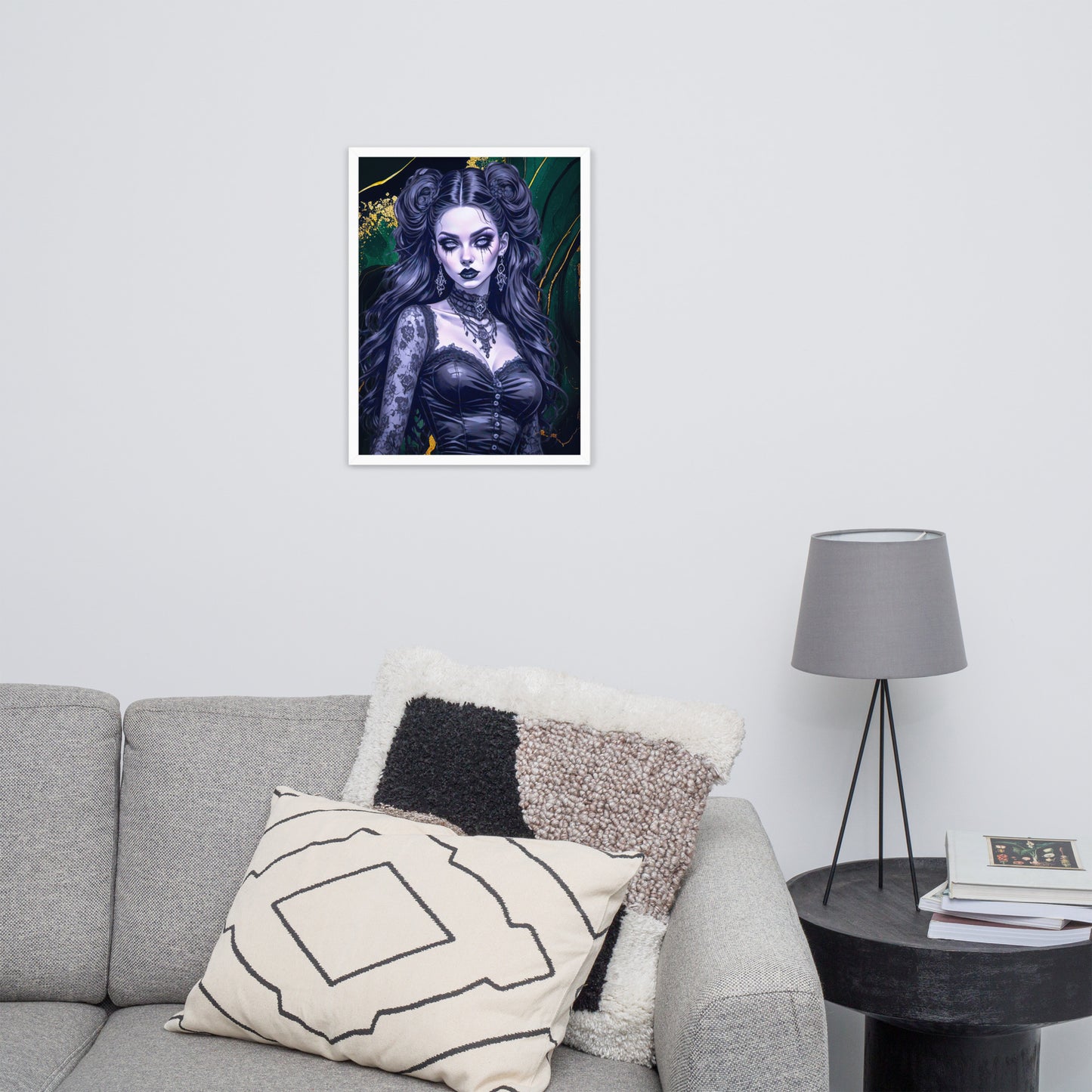 BW Marble V30 Framed Poster