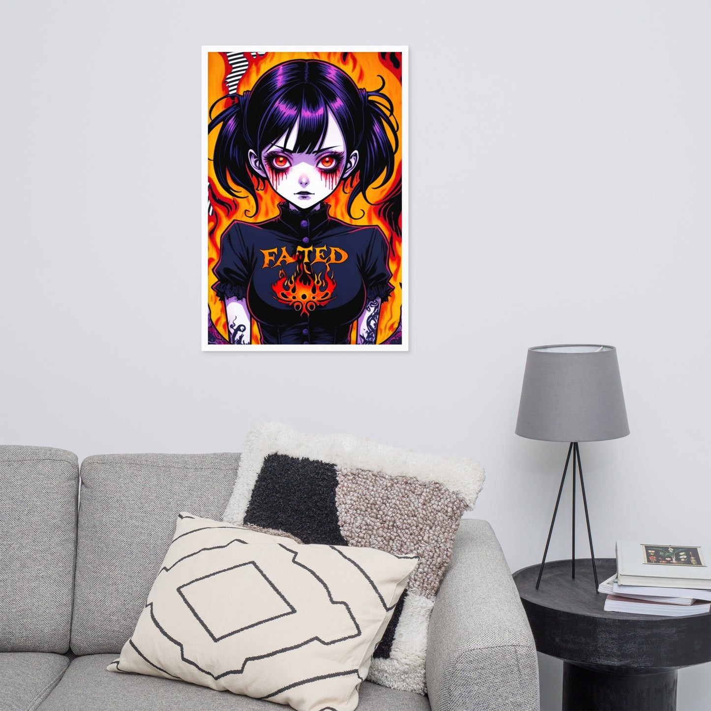 Spiral Fated For The Flames Framed Poster