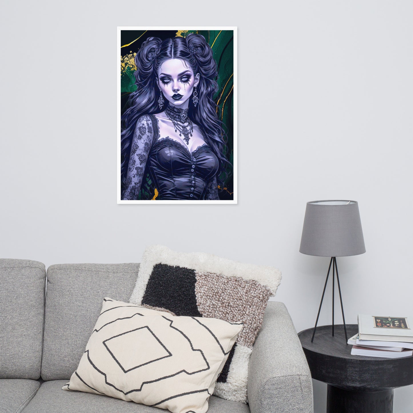 BW Marble V30 Framed Poster