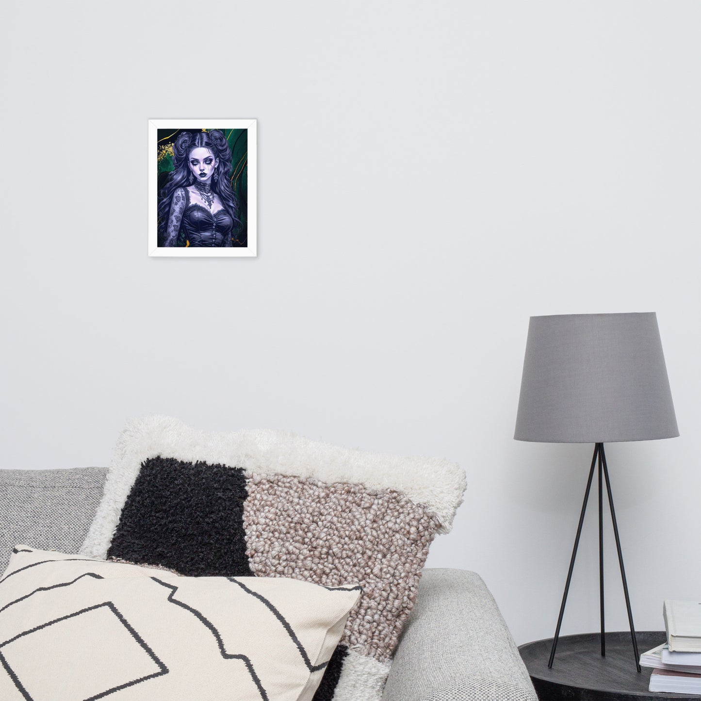 BW Marble V30 Framed Poster