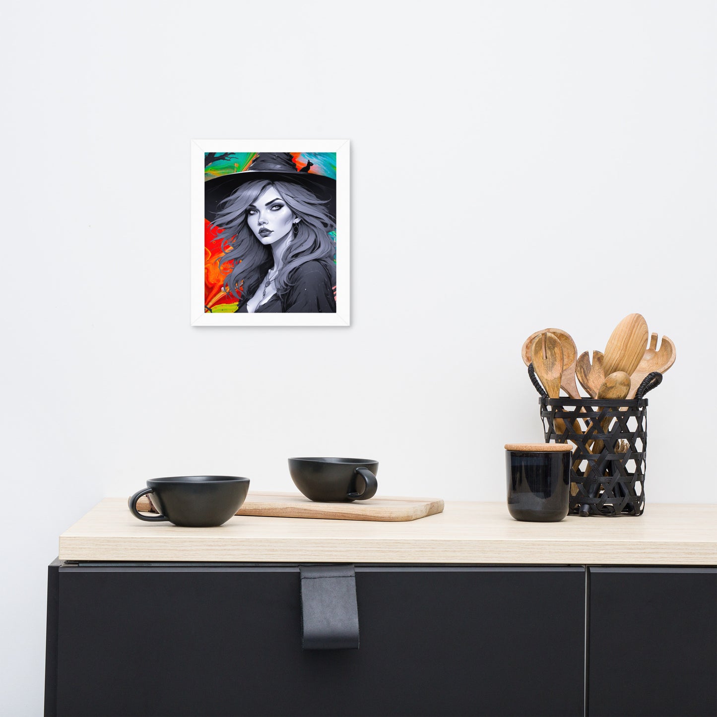 BW Marble V22 Framed Poster