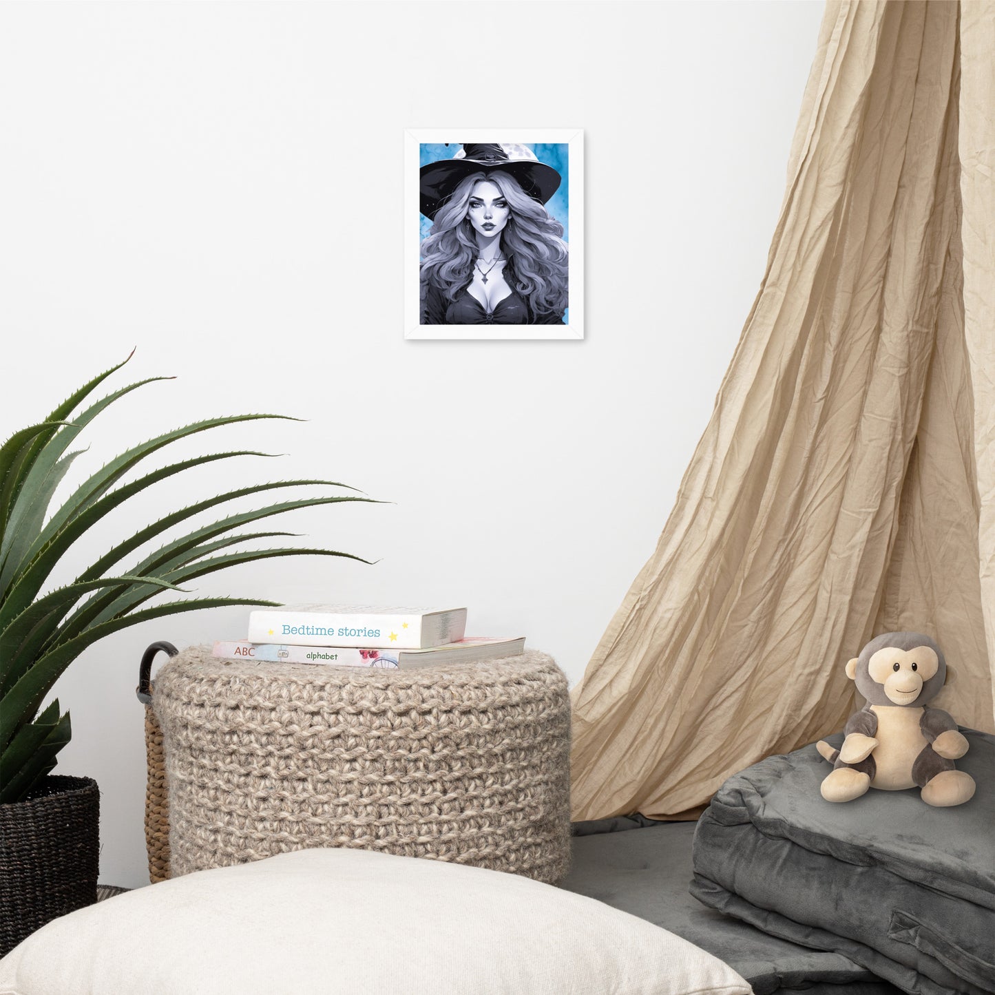 BW Marble V19 Framed Poster