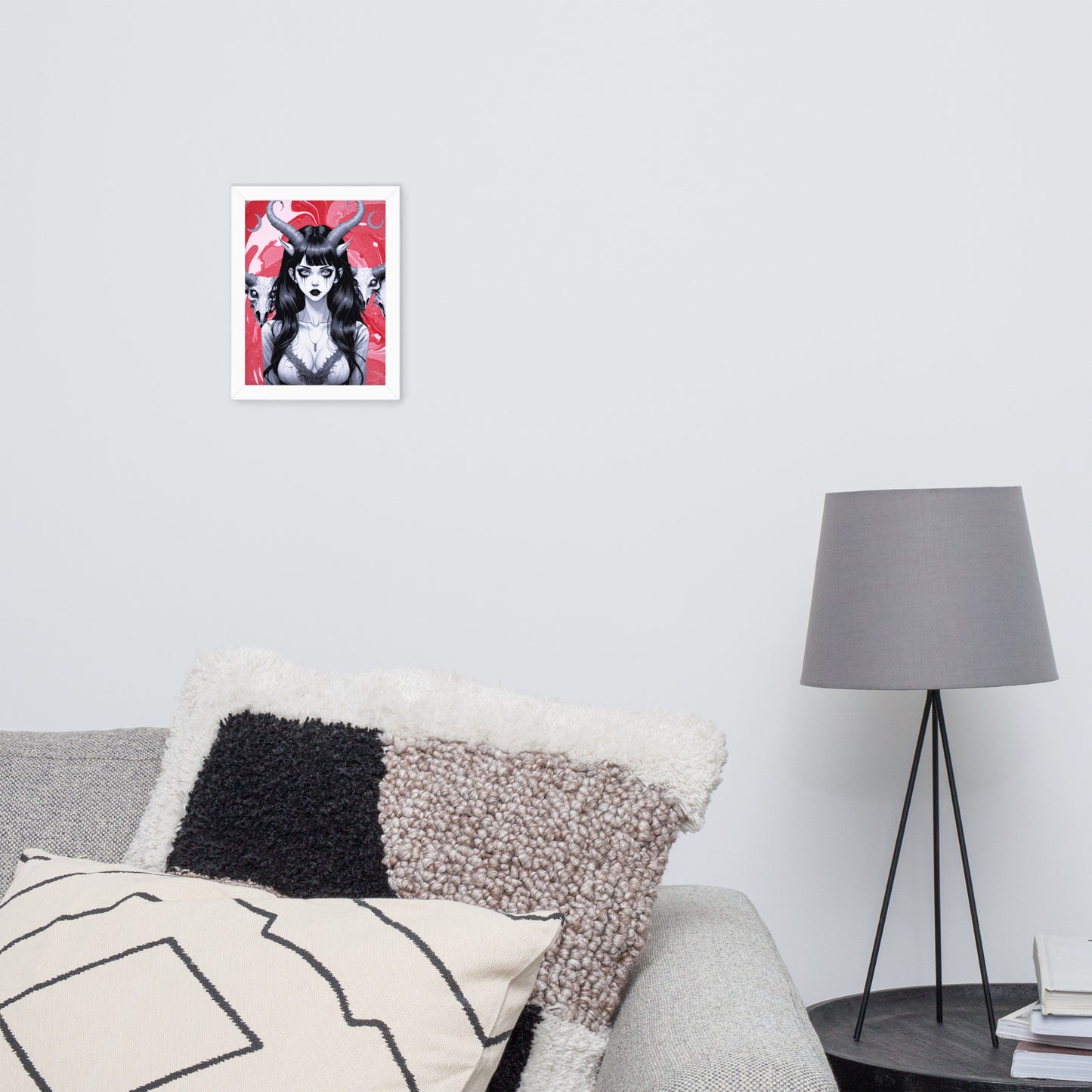 BW Marble V18 Framed Poster