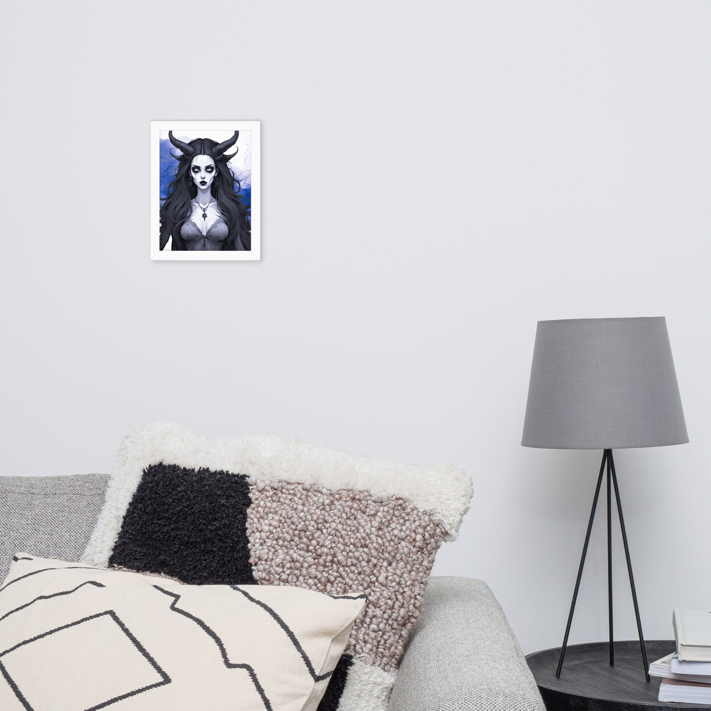 BW Marble V17 Framed Poster