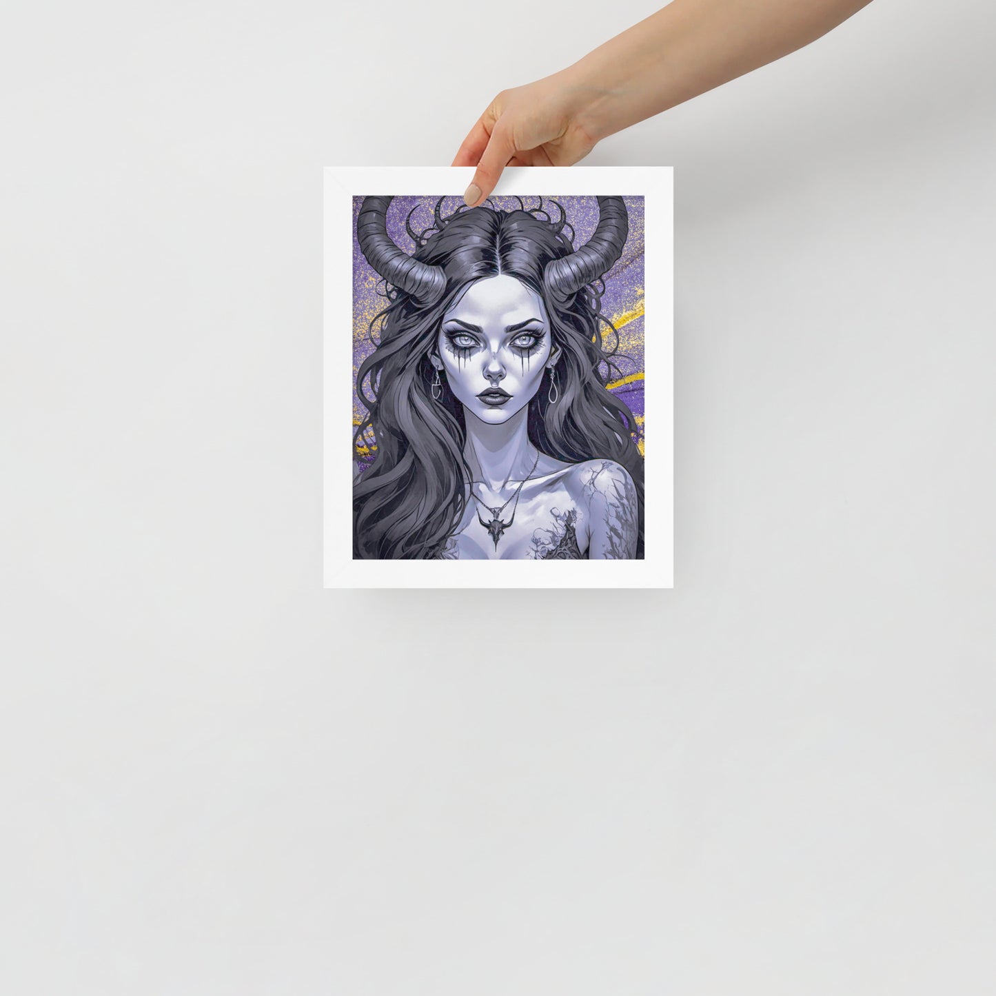 BW Marble V1 Framed Poster