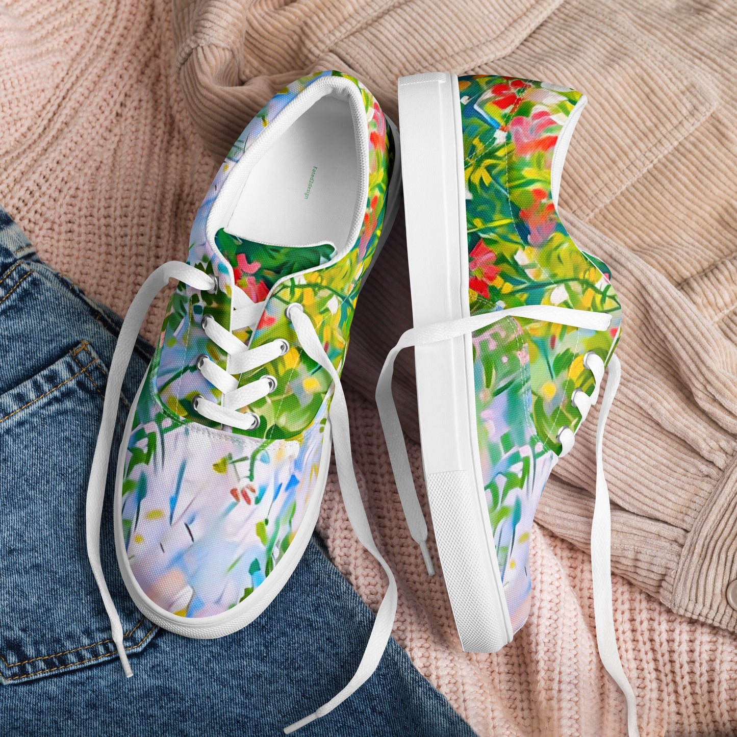 In Bloom - Women’s lace-up canvas shoes