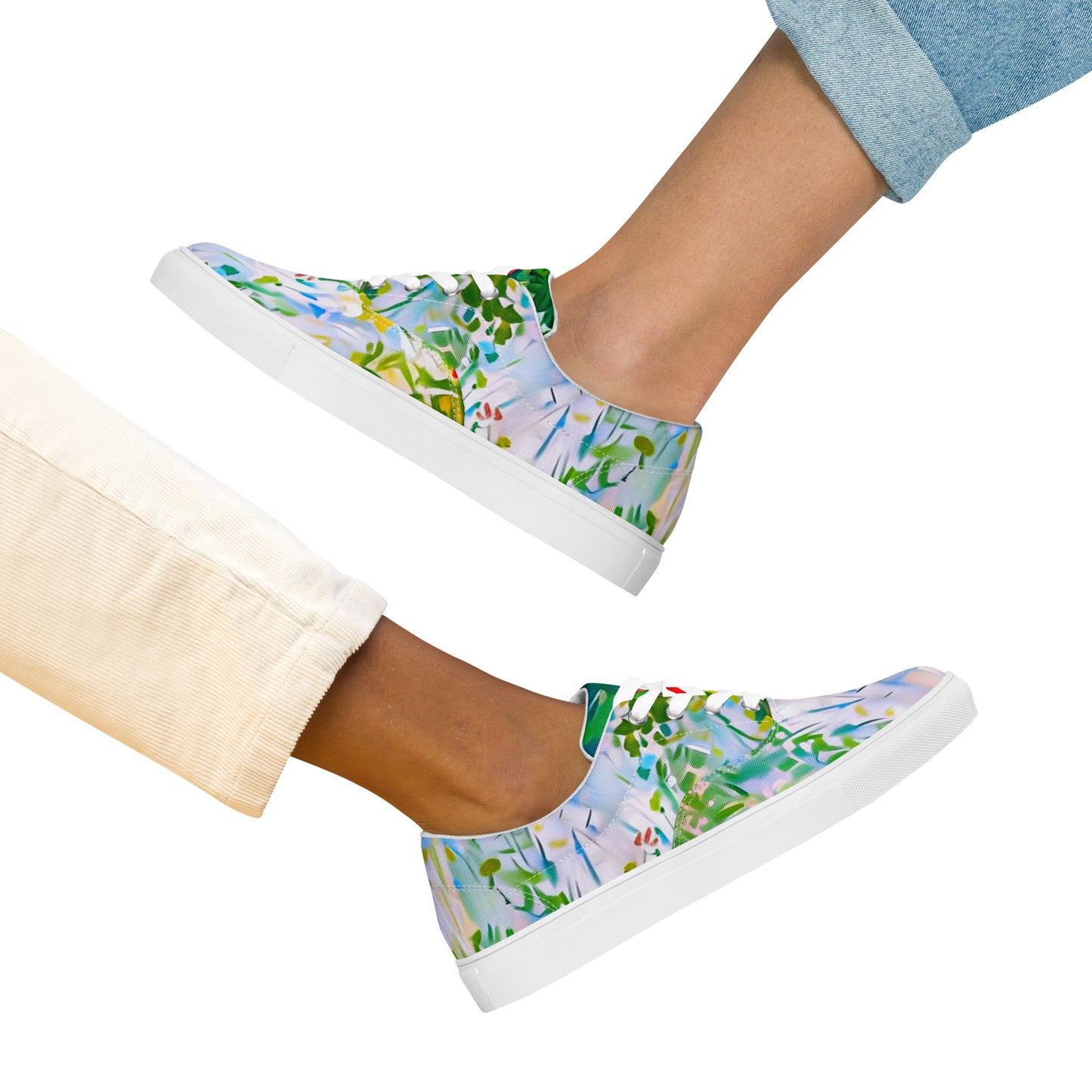 In Bloom - Women’s lace-up canvas shoes