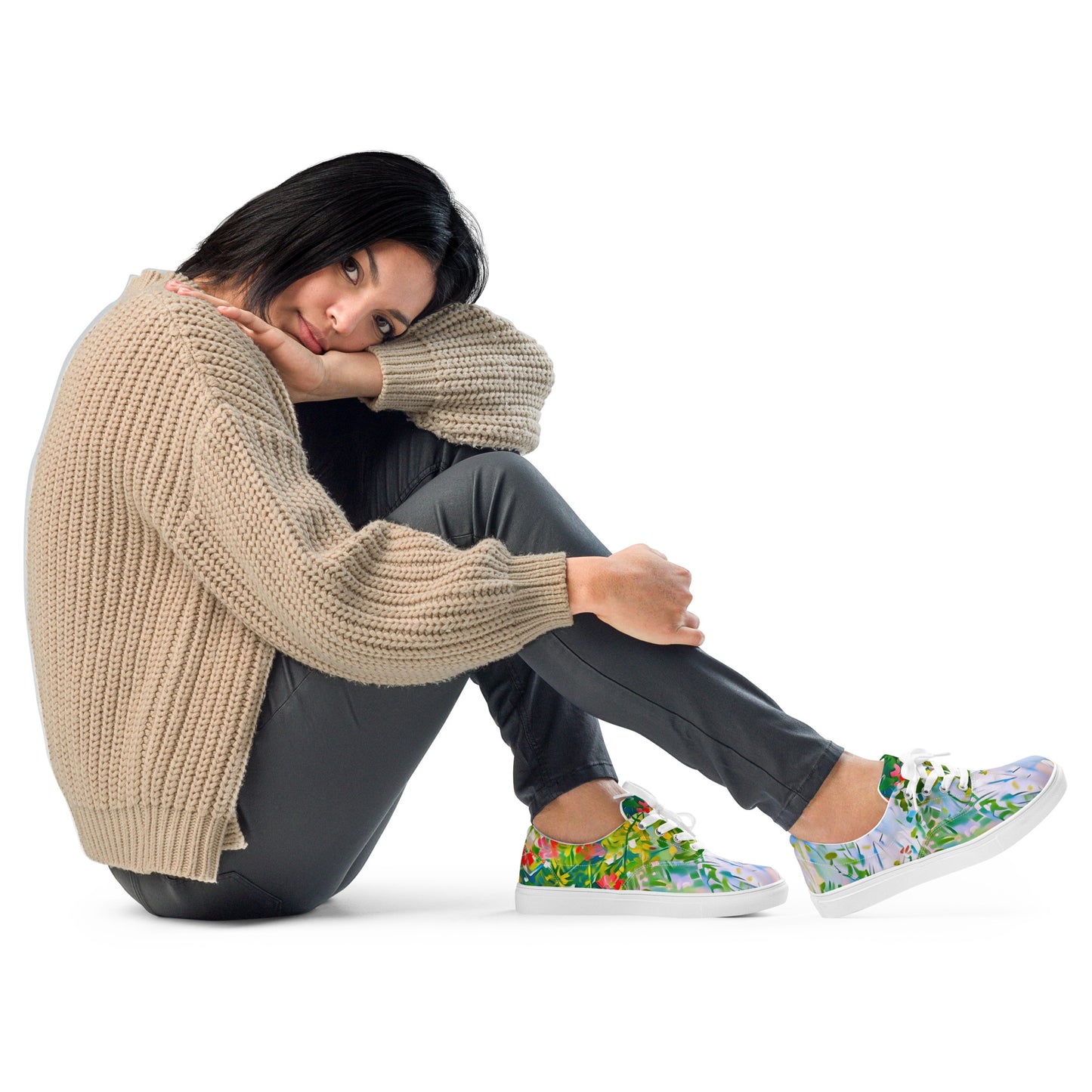 In Bloom - Women’s lace-up canvas shoes