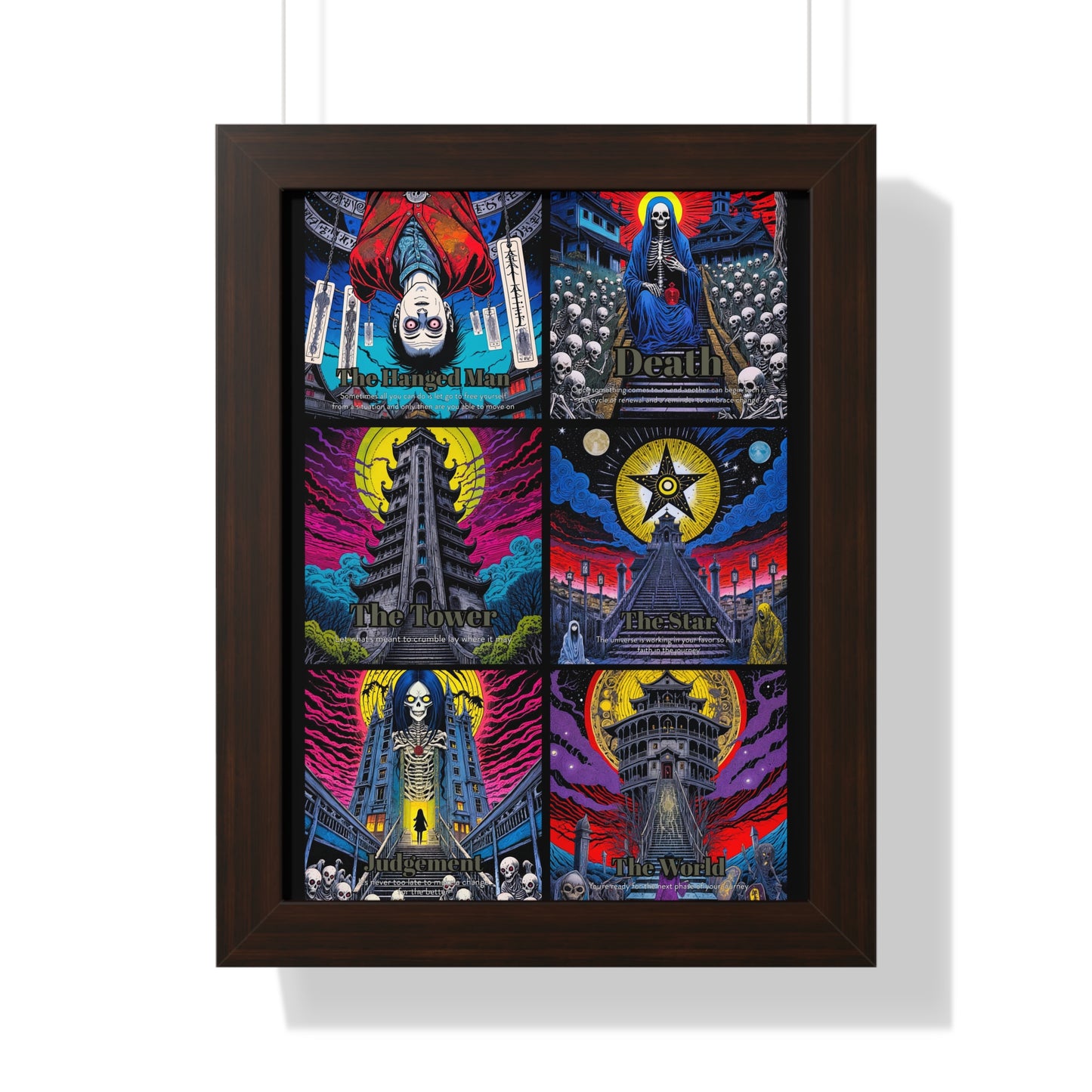 Major Arcana 4 of 4 Framed Vertical Poster