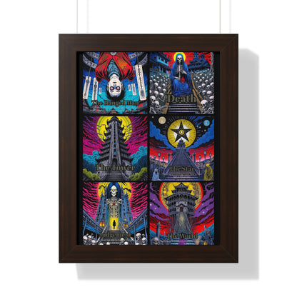 Major Arcana 4 of 4 Framed Vertical Poster