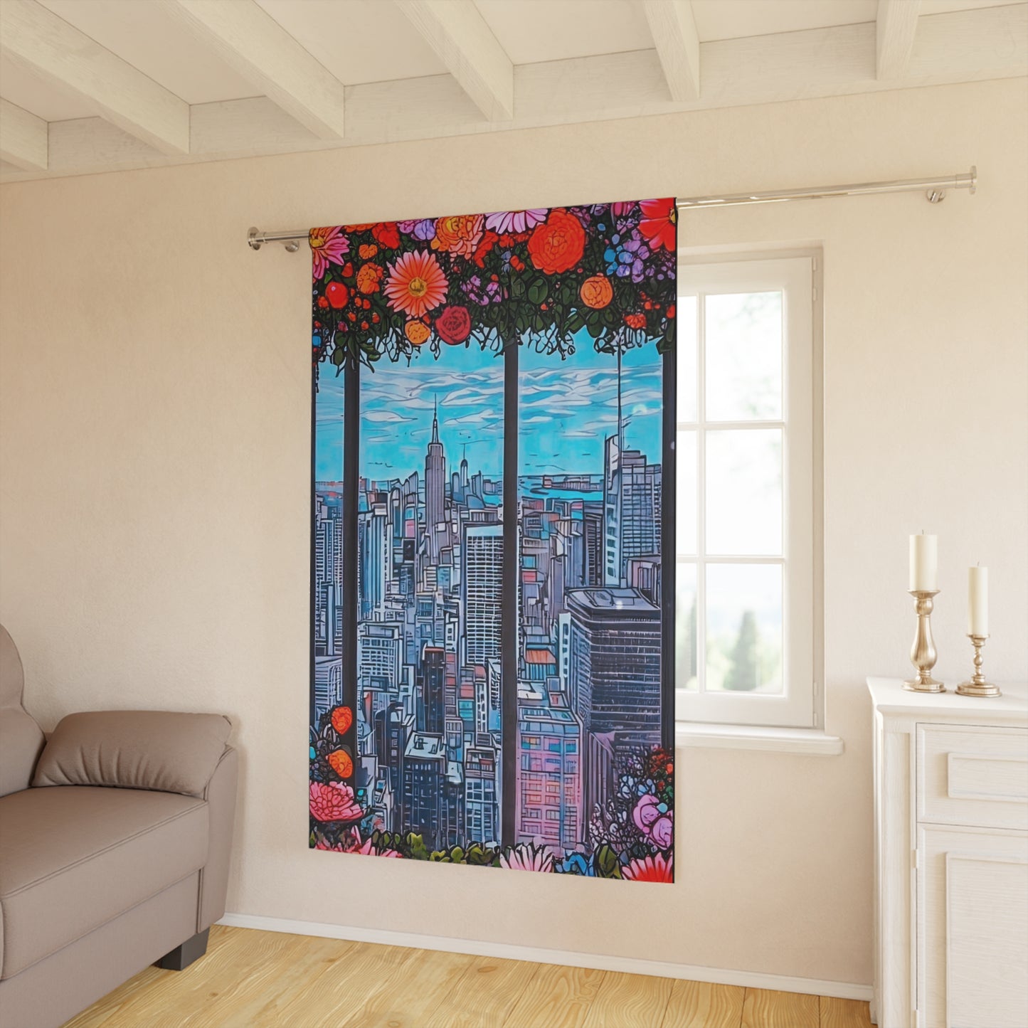 V2 In Bloom - Window Curtains (1 Piece)