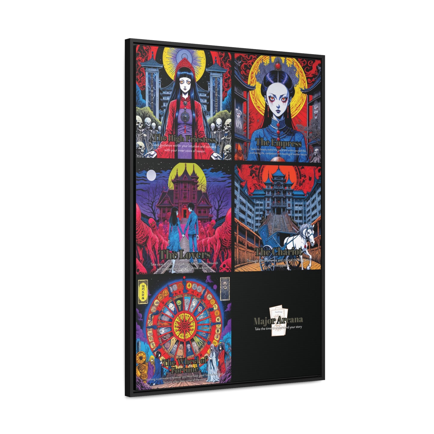 Major Arcana 2 of 4 - Framed Wall Art