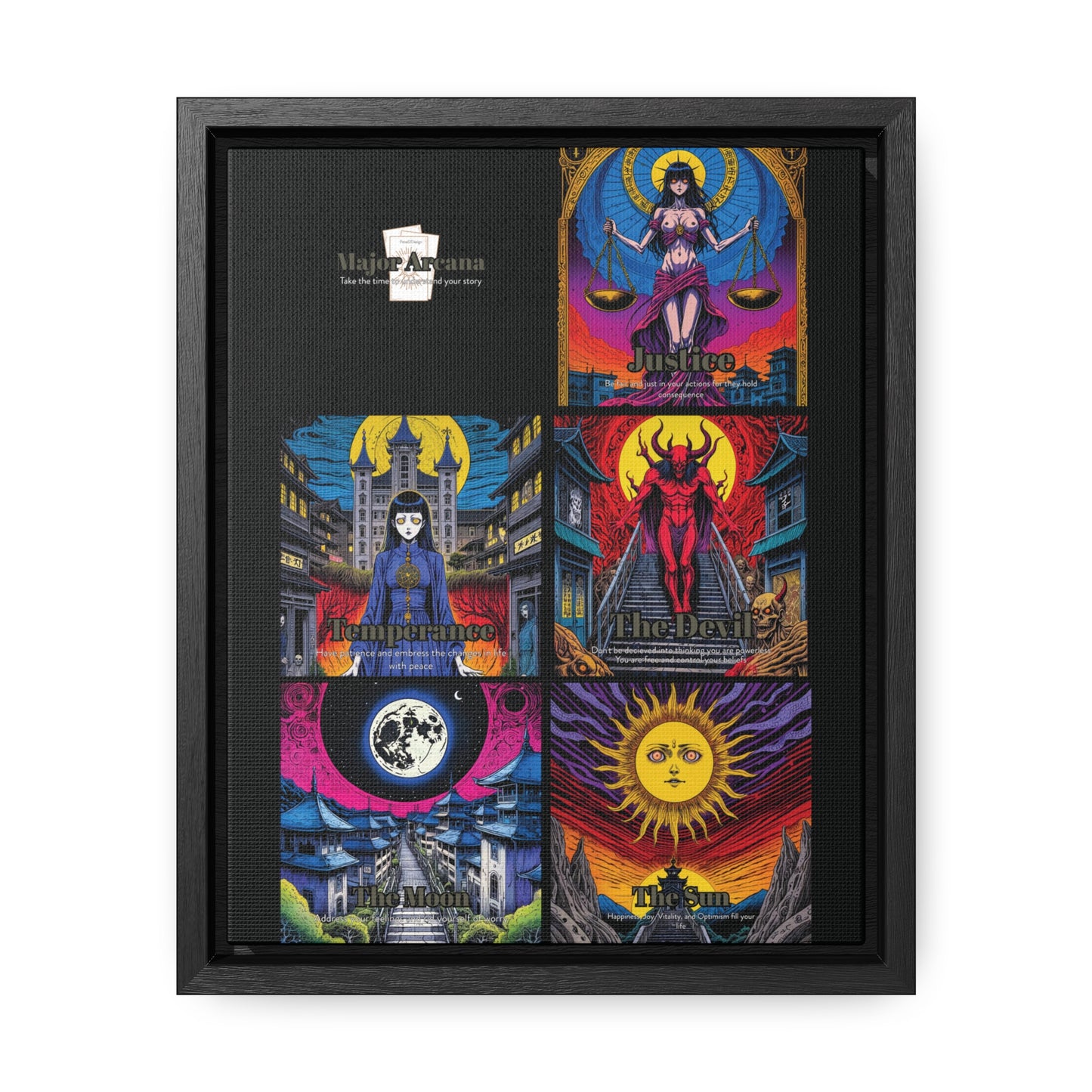 Major Arcana 3 of 4 - Framed Wall Art